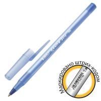 Ручка шариковая синяя узел 1мм линия 0,32мм корпус голубой BIC Round Stic 1/60 