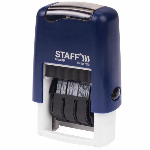 Датер-мини STAFF месяц цифрами оттиск 22х4 мм Printer 7810 BANK