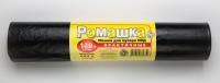 Мешок для мусора 120л рулон ПВД (68х105)-30 черный Ромашка ПРАКТИЧНЫЕ (25шт) 1/10 