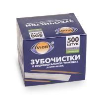 Зубочистки в индивидуальной упаковке (в бумаге) с ментолом Аviora (500шт) 1/50