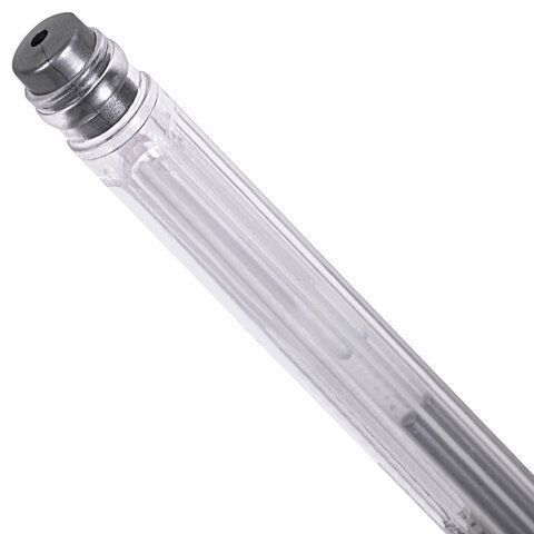 Ручка гелевая серебристаяая 0,5мм линия 0,35мм BRAUBERG EXTRA SILVER 1/12