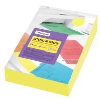 Бумага А4 500л 80г/м2 желтый OfficeSpace Intensive Color 1/5 