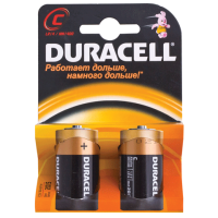 Элемент питания DURAСELL C LR14, (2шт), 1.5В, (самые мощные щелочные батарейки) 1/10 