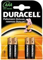 Элемент питания alkaline DURAСELL ААА (LR03) (4шт) 1/12/48