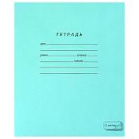 Тетрадь 12л линия косая с полями офсет ЗЕЛЕНАЯ обложка ПЗБМ 1/300