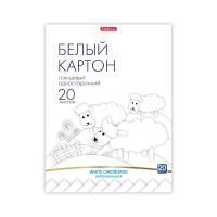 Белый картон 20л А4 мелованный ErichKrause 1/5/30