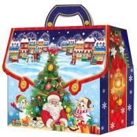 НГ Коробка до 1,8кг 232х110х200 Портфельчик-Елочка 1/60