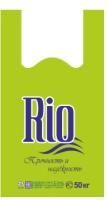 Пакет Майка ПНД (30+15)х54-18  Rio салатовый Д 100/1000