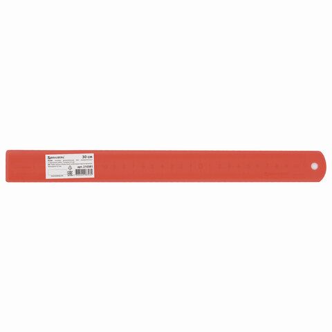 Линейка 30см металлическая BRAUBERG 1/20/200