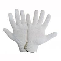 Перчатки без ПВХ рабочие х/б 4-нитка 10 класс белые 10/250