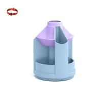 Подставка-органайзер 107х107х130мм вращ 10 отд голуб с фиолет ErichKrause Mini Desk 1/8