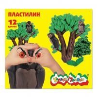 Пластилин 12цв 180г Каляка-Маляка со стеком 1/32