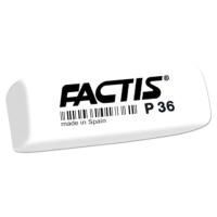 Ластик 56х20х9мм  белый прямоугольный скошенный FACTIS P 36 1/36